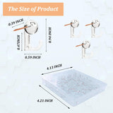 50 PCS Push Pin Hooks, Plastic Heads Cork Board Hooks Decorative Thumb Tacks Hook for Photo Wall, Bulletin Board, Home Wall, Home Office School Supplies (Black and Clear) - Homesidy.com
