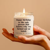 musaecoin Sister Birthday Gifts, Funny Gifts for Sister Christmas, Happy Birthday Gift for Women Sister Best Friend - Handmade Lavender Candle 7oz - Homesidy.com
