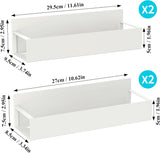 HuggieGems Metal 4 Pack Magnetic Spice Storage Rack Organizer for Refrigerator and Oven, Black Fridge Organizers and Storage - Homesidy.com