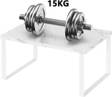 NEX Bamboo Kitchen Cabinet and Counter Shelf Organizer, Stackable &amp; Expandable, Set of 4, White and Natural - Homesidy.com