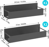 HuggieGems Metal 4 Pack Magnetic Spice Storage Rack Organizer for Refrigerator and Oven, Black Fridge Organizers and Storage - Homesidy.com
