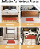 AMOAMI Upgraded Waffle Bath Mat, Super Absorbent Non Slip Bath Mats for Bathroom Floor, Machine Washable Bathroom Rugs with Tassels, Rubber Backed Bathroom Mats, Ultra Soft, 18&34; x 30&34;, Brown - Homesidy.com