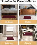 AMOAMI Upgraded Waffle Bath Mat, Super Absorbent Non Slip Bath Mats for Bathroom Floor, Machine Washable Bathroom Rugs with Tassels, Rubber Backed Bathroom Mats, Ultra Soft, 18&34; x 30&34;, Brown - Homesidy.com