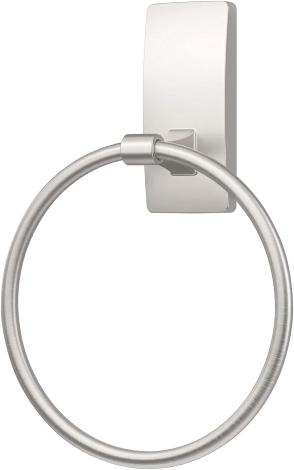 Command Hand Towel Holder Satin Nickel with Water Resistant Command Strips, Rust Resistant Bathroom Organizer, Holds up to 5 lbs, Large - Homesidy.com