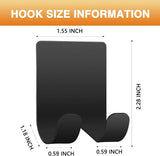 Razor Holder Shaver Hook Hanger Stand(2 Pack)Self Adhesive Stainless Steel Heavy Duty Utility Storage Hook,Shower Hook for Razor,Bathroom Kitchen Organizer for Plug Robe Towel Loofah Bathrobe Coat - Homesidy.com