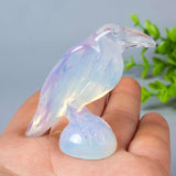 QLRSUXN Natural Black Obsidian Raven Figurines,2 Inch Healing Crystal Animal Statues,Lucky Guardian Pocket Crow Figurines as Women’s Gifts,Raven Statues for Office Home Decor and Ornament. - Homesidy.com