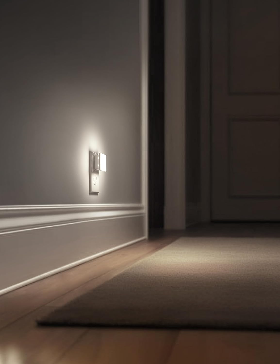 L LOHAS LED Night Lights Plug into Wall 2 - Pack, 0.3W Plug in Night Light, Dusk to Dawn, 3000K Soft White, Bright Nightlight Auto - On/Off, for Adults Kids Room Bedroom Bathroom Hallway Kitchen, Non - Dim - Homesidy.com