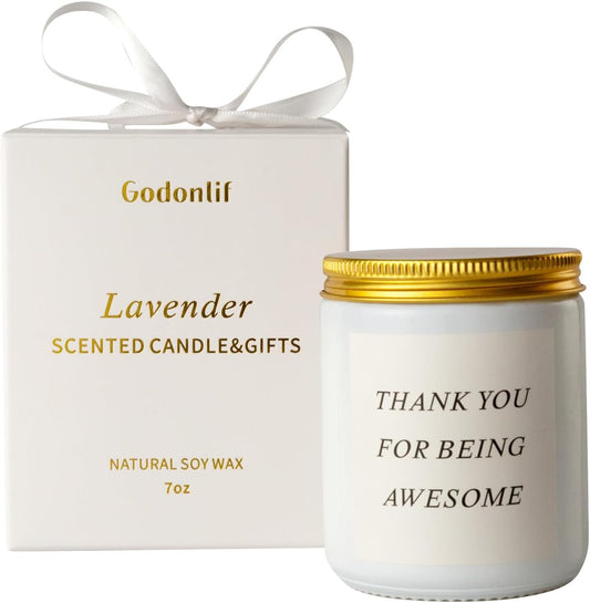 GODONLIF Birthday Gifts for Women, Unique Friendship Gift for Best Friend Birthday, Her, BFF, Sisters, Besties, Mom, Natural Soy Wax Candle for Mom, Funny Lavender Scented Candles - Homesidy.com