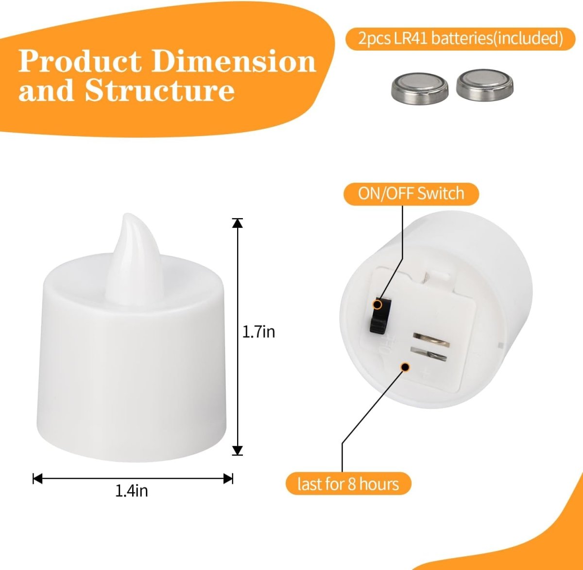 KOABY 25/50/100 Pack Flameless Votive Candles, Last 8H , Warm Yellow Light, No Timer or Flickering - Homesidy.com