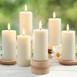 Natural Beeswax Pillar Candles,100% Pure Beeswax Candles - 258 Hours Long Burning,Off - White Unscented Bees Wax Candles for Home,Prayer,Dripless Smokeless Organic Pillar Candles Bulk - 2x4in - 6 Pack - Homesidy.com