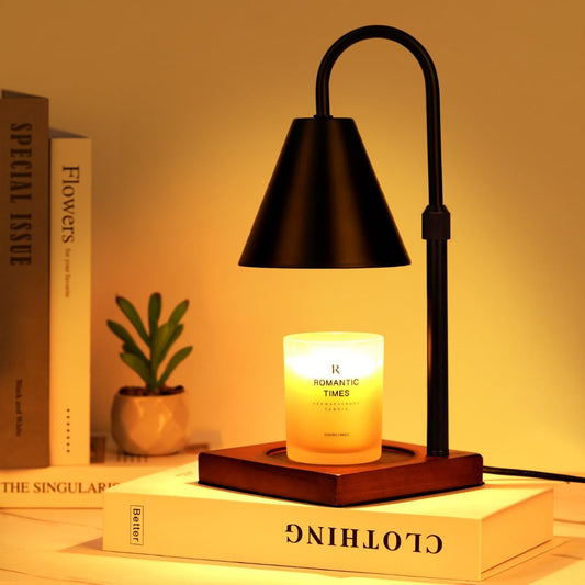 Modern Candle Warmer Lamp with Timer, Dimmable Candle Lamp Warmer, Men Women Christmas Birthday Gifts, Black Candle Warmer, Adjustable Candle Light Warmer, Cozy Living Room Bedroom Home Decor - Homesidy.com