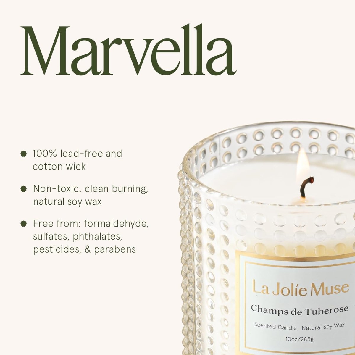 LA JOLIE MUSE Christmas Candle | Ruby Berry Bliss | Mandarin Cranberry &amp; Plum | 10 oz Festive Candle | 55 Hours Clean Burn | Gift for Women &amp; Family - Homesidy.com