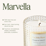 LA JOLIE MUSE Christmas Candle | Ruby Berry Bliss | Mandarin Cranberry &amp; Plum | 10 oz Festive Candle | 55 Hours Clean Burn | Gift for Women &amp; Family - Homesidy.com