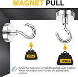 DIYMAG Magnetic Hooks, 30lbs Magnet Hook 2025 Cruise Cabin Ship Essentials Heavy Duty Strong Magnets Refrigerator Fridge Hanging for Classroom Beach Vacation Kitchen Grills Home 20 Pack (Silver) - Homesidy.com