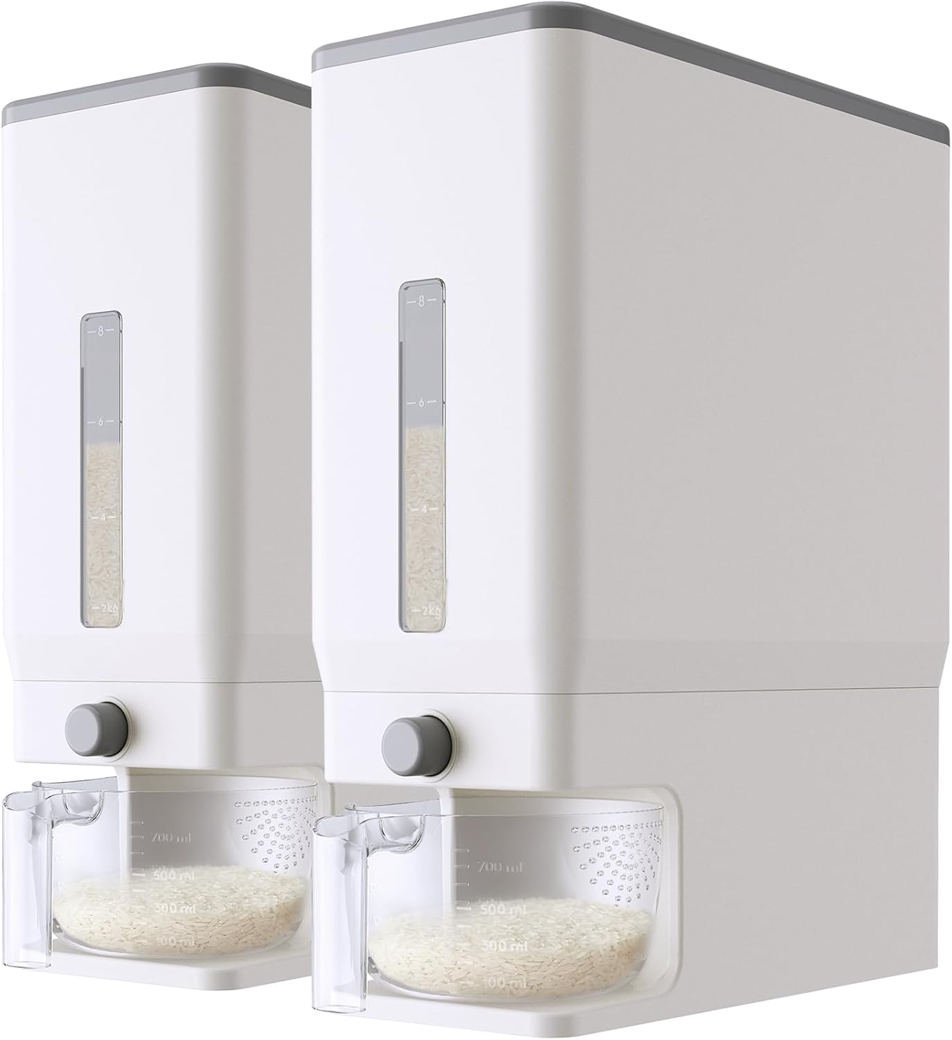 Lifewit Rice Dispenser 25 Lbs(11.3kg), Rice Storage Container Sealed Moisture Proof with Measuring Cup for Kitchen Pantry Household, BPA - Free, 1 Pack - Homesidy.com