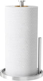 Paper Towel Holder Countertop, Standing Paper Roll Holder with Anti Slip Weighted Base, Stainless Steel Freestanding Paper Towel Holder for Kitchen, Black - Homesidy.com