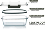 M MCIRCO 24 - Piece Glass Food Storage Containers with Upgraded Snap Locking Lids,Glass Meal Prep Containers Set - Airtight Lunch Containers, Microwave, Oven, Freezer and Dishwasher - Homesidy.com
