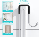 Aitatty Over the Door Shower Caddy Hanging: Black Rustproof Shower Organizer over the Door - No Drilling Bathroom Rack for Inside - Homesidy.com