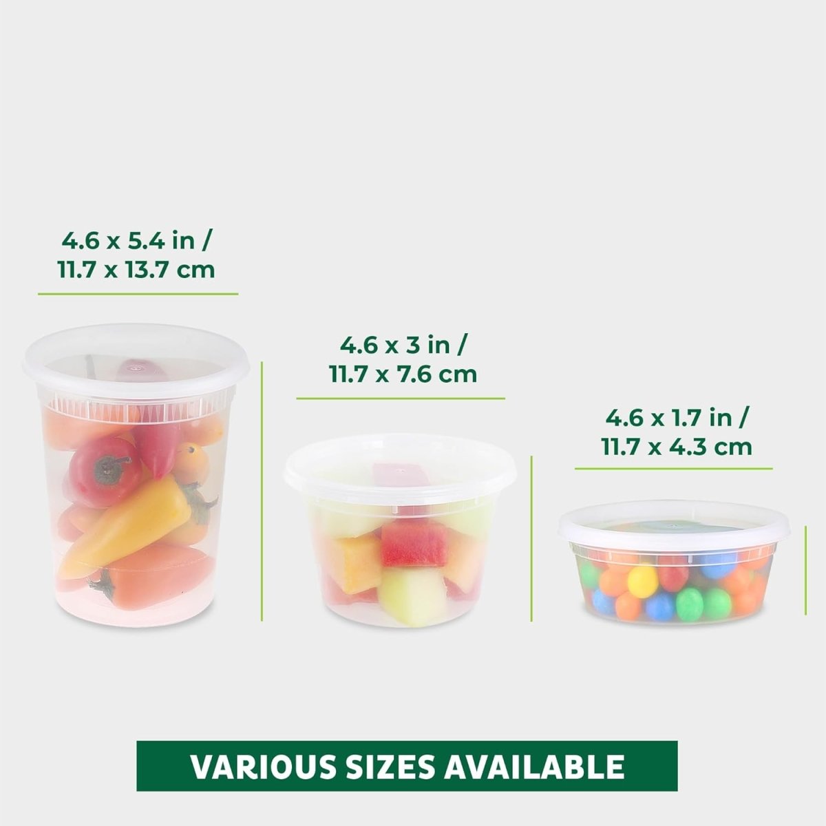 Freshware Food Storage Containers [36 Set] 16 oz Plastic Deli Containers with Lids, Slime, Soup, Meal Prep Containers | BPA Free | Stackable | Leakproof | Microwave/Dishwasher/Freezer Safe - Homesidy.com