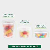 Freshware Food Storage Containers [36 Set] 16 oz Plastic Deli Containers with Lids, Slime, Soup, Meal Prep Containers | BPA Free | Stackable | Leakproof | Microwave/Dishwasher/Freezer Safe - Homesidy.com