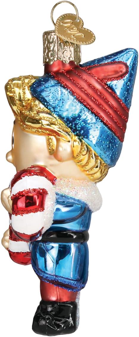 Old World Christmas Rudolph and Clarice Glass Blown Ornament for Christmas Tree, Handcrafted Holiday Decoration, Rudolph Collection - Homesidy.com