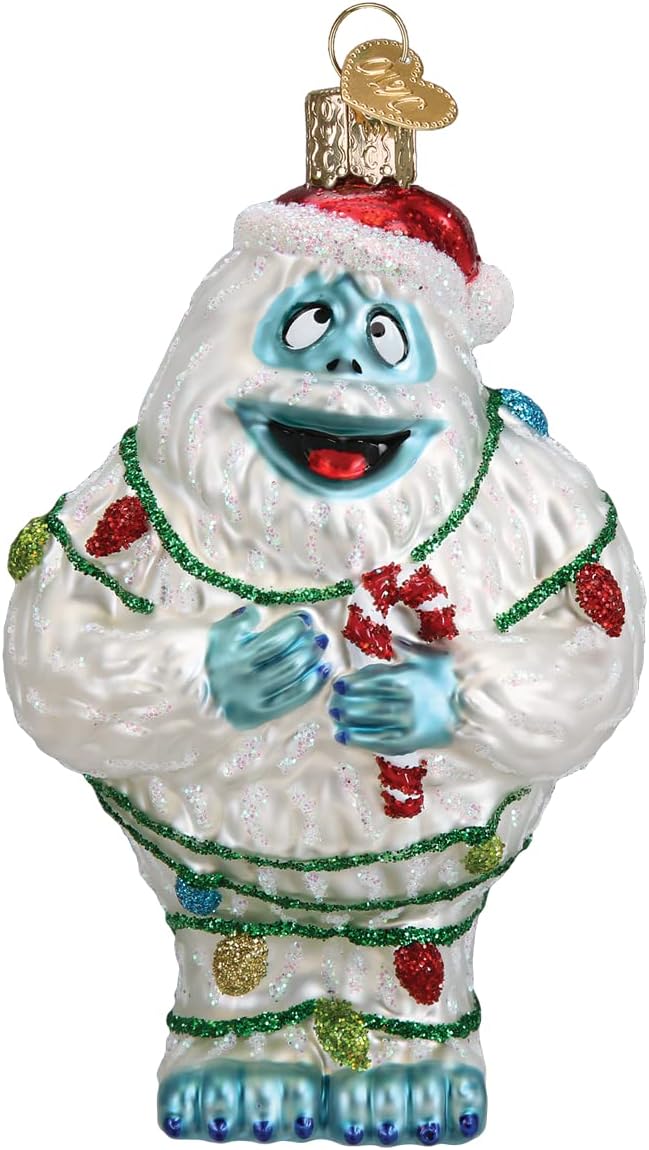 Old World Christmas Rudolph and Clarice Glass Blown Ornament for Christmas Tree, Handcrafted Holiday Decoration, Rudolph Collection - Homesidy.com