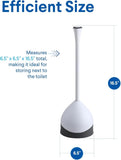 Clorox Toilet Plunger with Hideaway Caddy, Set of 2 – for Bathroom Organization and Storage, Bathroom Accessories, Toilet Unclogger, with Holder, White - Homesidy.com
