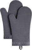 KITCHENAID Ribbed Soft Silicone Oven Mitt 2 - Pack Set, 7.5&34;x13&34;, Milkshake - Homesidy.com