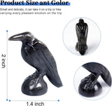 QLRSUXN Natural Black Obsidian Raven Figurines,2 Inch Healing Crystal Animal Statues,Lucky Guardian Pocket Crow Figurines as Women’s Gifts,Raven Statues for Office Home Decor and Ornament. - Homesidy.com