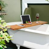 VaeFae Teak Bathtub Tray, Wooden Bath Caddy for Bathtub, Bath Tub Wood Table for Tub - Homesidy.com