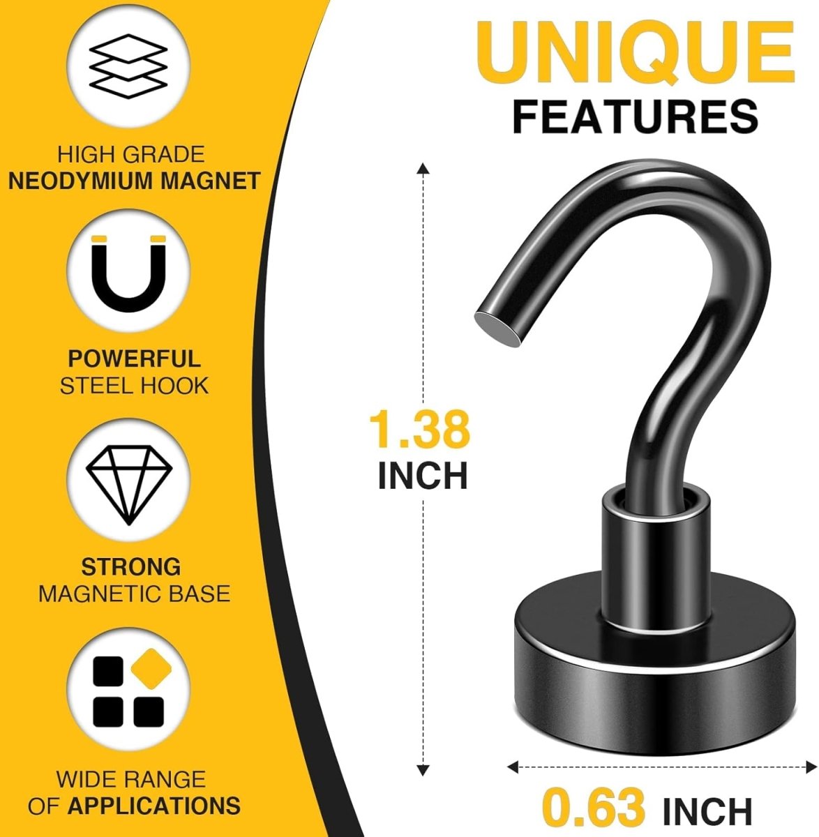 DIYMAG Magnetic Hooks, 30lbs Magnet Hook 2025 Cruise Cabin Ship Essentials Heavy Duty Strong Magnets Refrigerator Fridge Hanging for Classroom Beach Vacation Kitchen Grills Home 20 Pack (Silver) - Homesidy.com