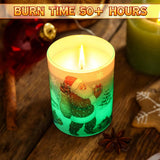 Electricwise Christmas Scented Candle Gift Set for Women, LED Xmas Candles Can Change Into 7 Colors, Winter Candle with 7.6oz Soy Wax Fir Holiday Candles for Christmas Women Gift(Snowman) - Homesidy.com