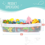 2 x Mesh Bath Toy Organizer 8 Ultra Strong Hooks – The Perfect Bathtub Toy Holder &amp; Bathroom or Shower Caddy – These Multi - use Net Bags Make Baby Bath Toy Storage Easy – For Kids &amp; Toddlers - Homesidy.com