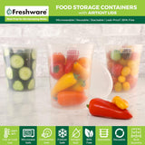 Freshware Food Storage Containers [24 Set] 32 oz Plastic Deli Containers with Lids, Slime, Soup, Meal Prep Containers | BPA Free | Stackable | Leakproof | Microwave/Dishwasher/Freezer Safe - Homesidy.com