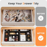 A - LuGei 【Military Grade Drawer Organizer, 【𝟱𝗦𝗶𝘇𝗲】 Makeup organizer, 【Holds 177 Items】 Bathroom Organizers and Storage, Organization and Storage, Desk Drawer Organizer for Bathroom Vanity - Homesidy.com