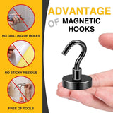 DIYMAG Magnetic Hooks, 30lbs Magnet Hook 2025 Cruise Cabin Ship Essentials Heavy Duty Strong Magnets Refrigerator Fridge Hanging for Classroom Beach Vacation Kitchen Grills Home 20 Pack (Silver) - Homesidy.com