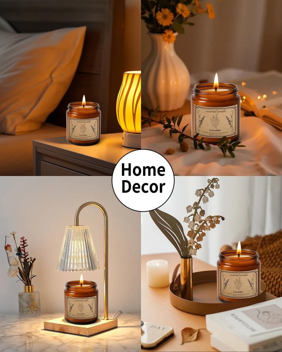 Candles for Home Scented, 16oz Large Soy Wax Lavender Scented Candle, 100 Hour Burn Time, Aromatherapy Candle, Ideal for Christmas, Anniversary, Birthday Gift - Homesidy.com
