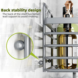 Shower Caddy, Adhesive Shower Organizer with Soap Dish and 4 Hooks, Rustproof Stainless Steel Shower Shelves, Wall Mounted No Drilling Storage Shelf Basket Accessories for Bathroom &amp; Kitchen - Homesidy.com