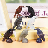 QLRSUXN Natural Black Obsidian Raven Figurines,2 Inch Healing Crystal Animal Statues,Lucky Guardian Pocket Crow Figurines as Women’s Gifts,Raven Statues for Office Home Decor and Ornament. - Homesidy.com