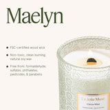 LA JOLIE MUSE Sahara Amber Candle – Bergamot, Clove &amp; Amber | 12 oz Large 2 - Wick Soy Wax Candle | 60 Hours Clean Burn | Gift - Ready for Hosts &amp; Gatherings | Elegant Home Décor - Homesidy.com
