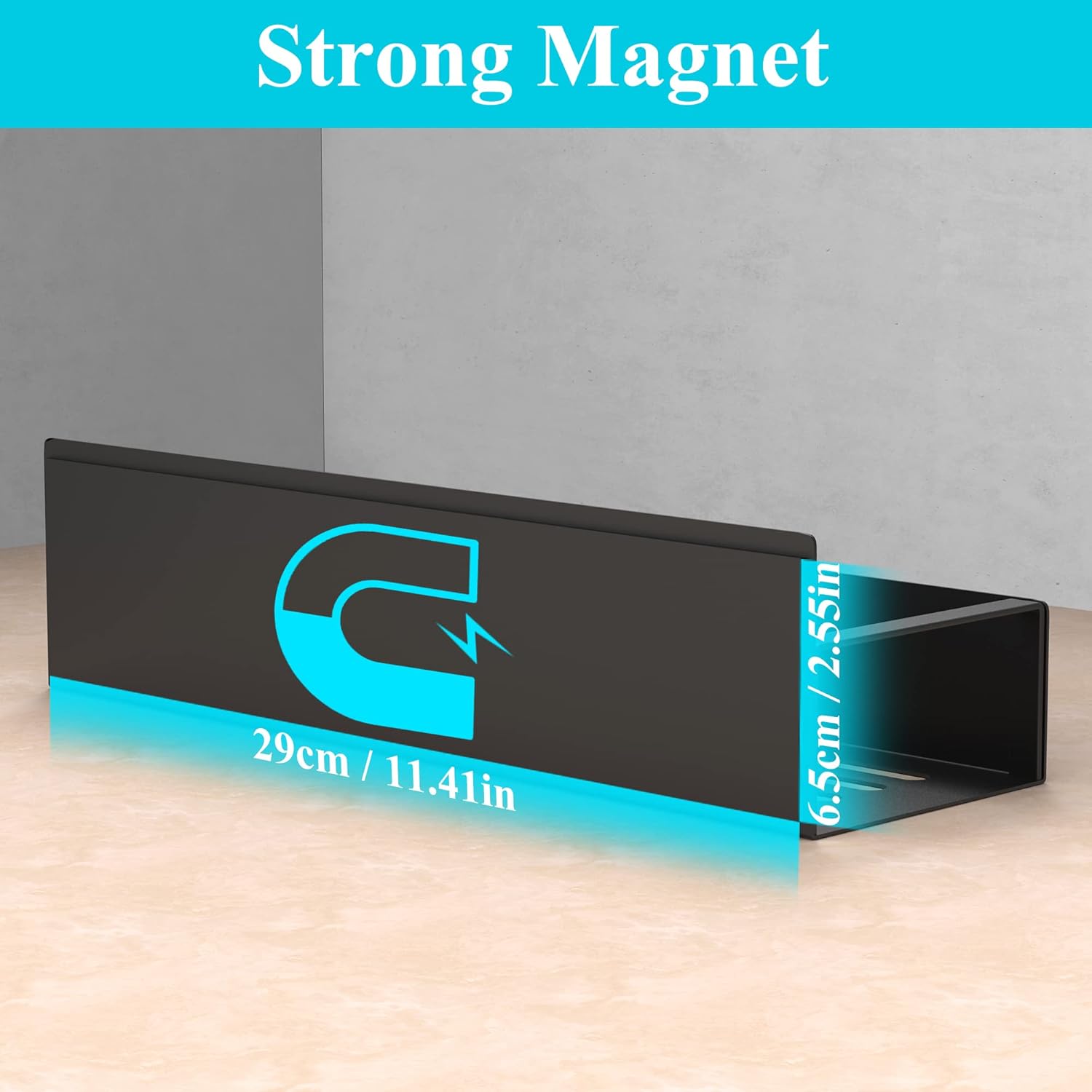 HuggieGems Metal 4 Pack Magnetic Spice Storage Rack Organizer for Refrigerator and Oven, Black Fridge Organizers and Storage - Homesidy.com