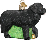Old World Christmas Black Labrador Dog Collection Glass Blown Ornaments for Christmas Tree 3.75 x 1.5 - Homesidy.com