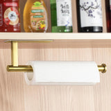 ASTOFLI Paper Towel Holder Under Cabinet No Drilling, Self Adhesive Paper Towel Holder Wall Mount for Kitchen Rack, Under Counter Napin Holder No Drill, 304 Stainless Steel Matte Black - Homesidy.com
