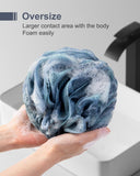 MTDLYICE Loofah Sponge, XXL Large Loofah 100g 4 Pack, Bath Sponge Soft Mesh Shower Loofah for Men, Body Scrub, Shower Pouf Bath Accessories, for Body Wash, Soap (Blue Gray) - Homesidy.com
