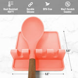Zulay Kitchen Spoon Rest for Multiple Utensils High Heat - Resistant Silicone Drip Pad, BPA - Free Spoon Holder for Stove Top, Kitchen Gadget Holder for Ladles, Tongs, Cooking Spatula - Makes Great Gift - Homesidy.com
