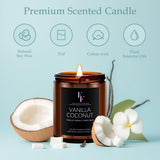 Vanilla Coconut Candle, Scented Candle for Home Soy Wax Candle, Aromatherapy Candle Gift for Women Men, 7oz - Homesidy.com