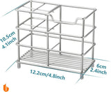 Urbanstrive 304 Stainless Steel Bathroom Toothbrush Holder Toothpaste Holder Stand Bathroom Accessories Organizer (Black, Small) - Homesidy.com