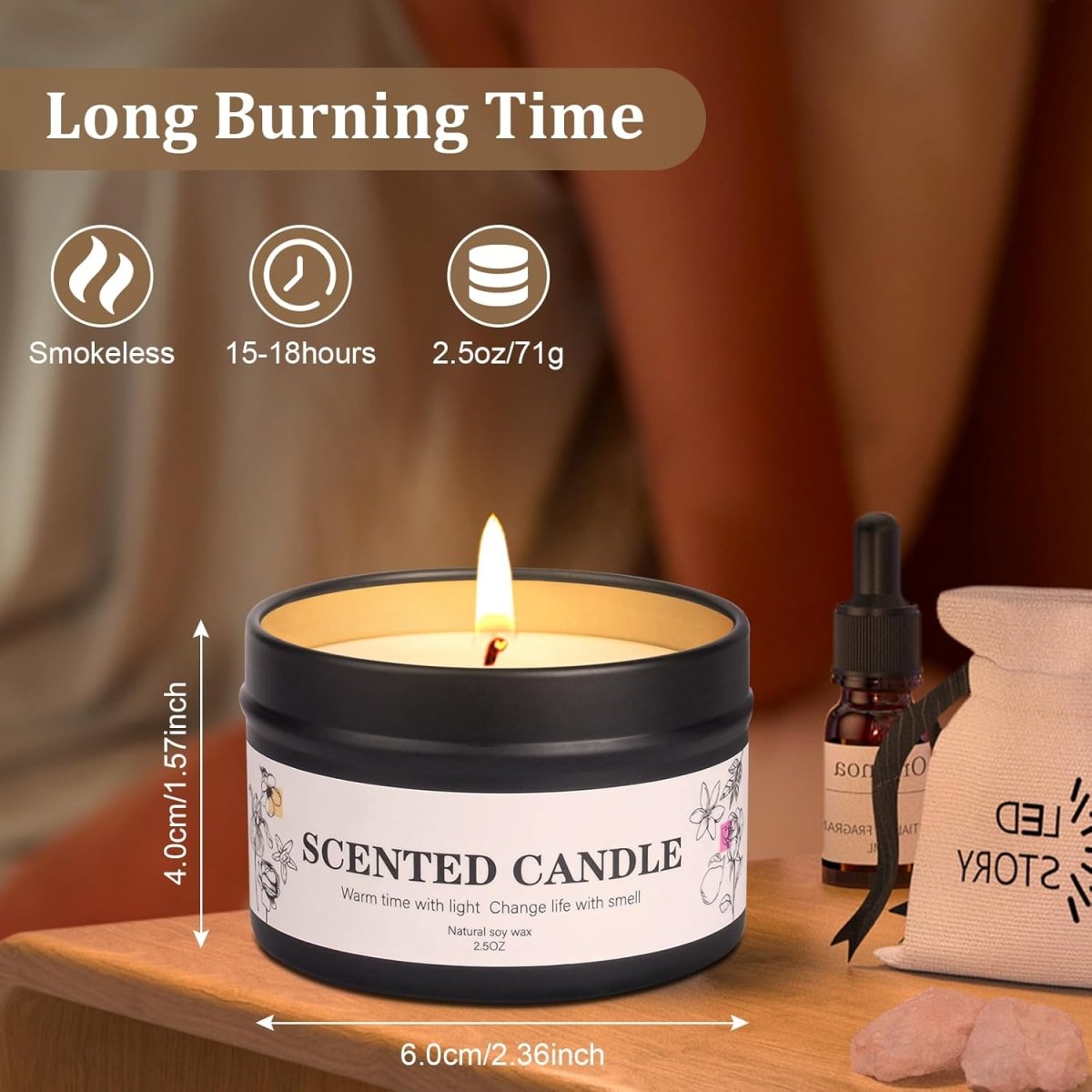 9 Pack Scented Candles Gift for Women and Men, Aromatherapy Candle Set for Home Scented, Small Candle Gift Set Basket for Boyfriend dad him Friend boss Mother Birthday Christmas Thanksgiving - Homesidy.com