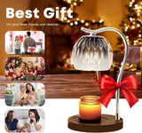 GEEZO Fragrance Candle Warmer Lamp，Electric Candle Warmer with Timer &amp; Dimmer，Mom Christmas Birthday Gifts for Women, House Warming Gifts New Home Bedroom Decor - Homesidy.com