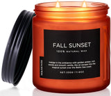 M&amp;SENSE Ode to Winter Soy Candles Strong Scented, 2 Wick Jar Candle 19.4oz 110 Hour Long Lasting, Lavender Sandalwood Organic Natural Aromatherapy Candle Gifts Bedroom Bathroom Home Decor - Homesidy.com